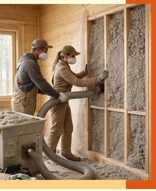 Утепление дачного дома эковатой в Невинномысске от 1483 руб./м2 — комплексно, ТепломастерНвн