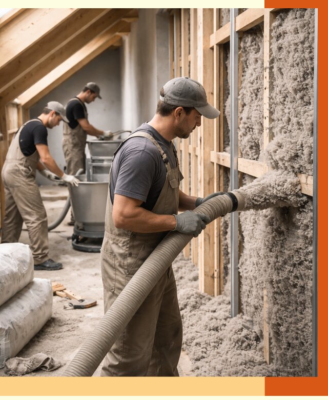 Утепление таунхауса эковатой в Невинномысске от 2250 руб./м² — монтаж и задувка | ТепломастерНвн