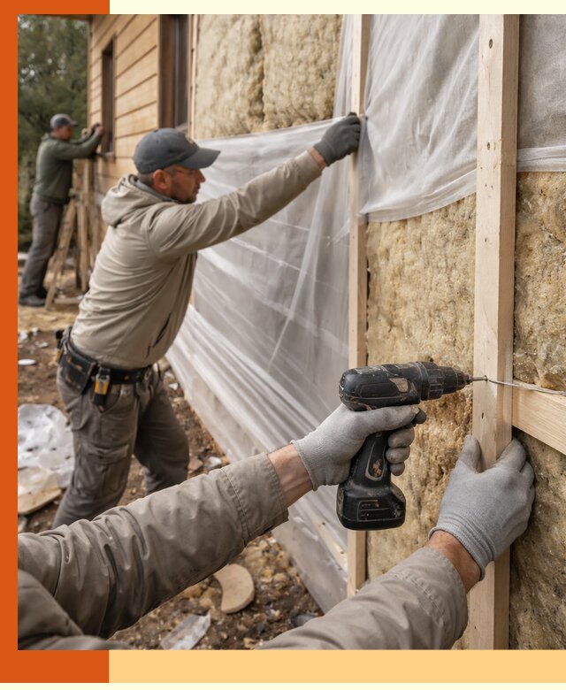 Утепление дома из бруса в Невинномысске качественно и долговечно
