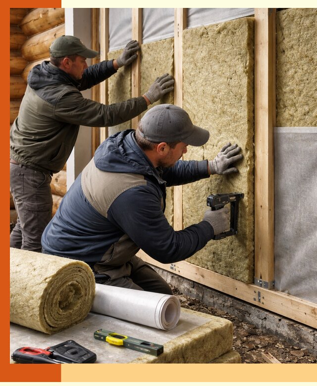 Утепление бревенчатого дома под ключ в Невинномысске