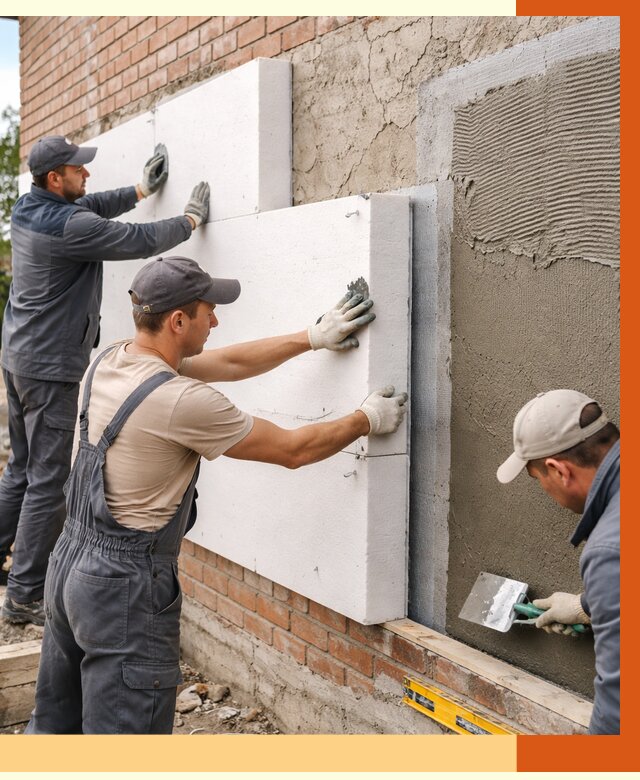 Утепление кирпичного дома в Невинномысске от 4296 руб. под ключ | ТепломастерНвн