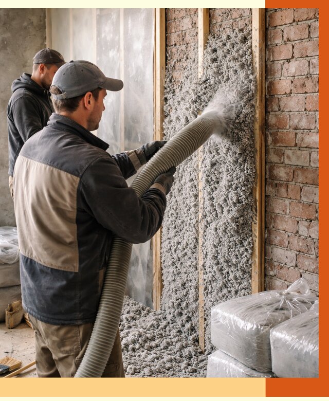 Утепление кирпичного дома эковатой в Невинномысске от 2404 руб./м² | ТепломастерНвн