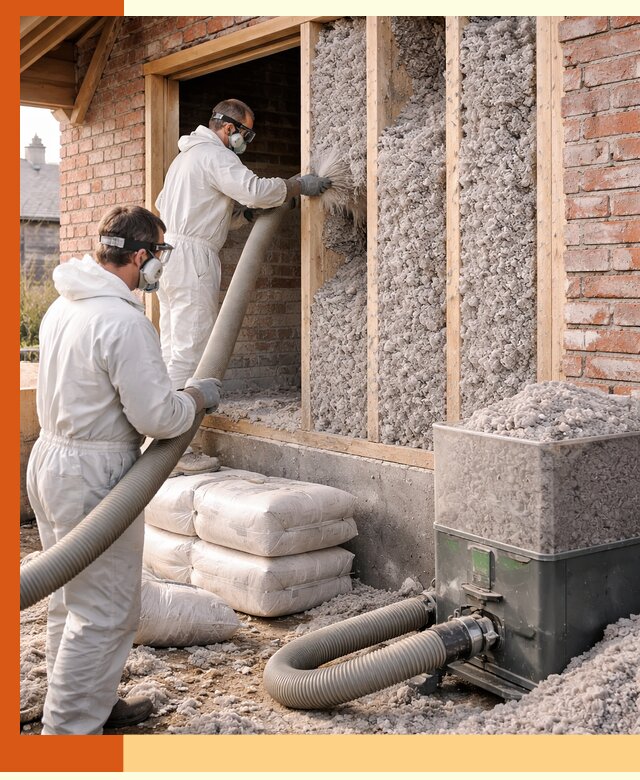 Утепление кирпичного дома эковатой в Невинномысске