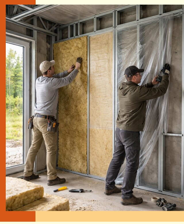 Утепление дома из ЛСТК в Невинномысске с гарантией качества и эффективности