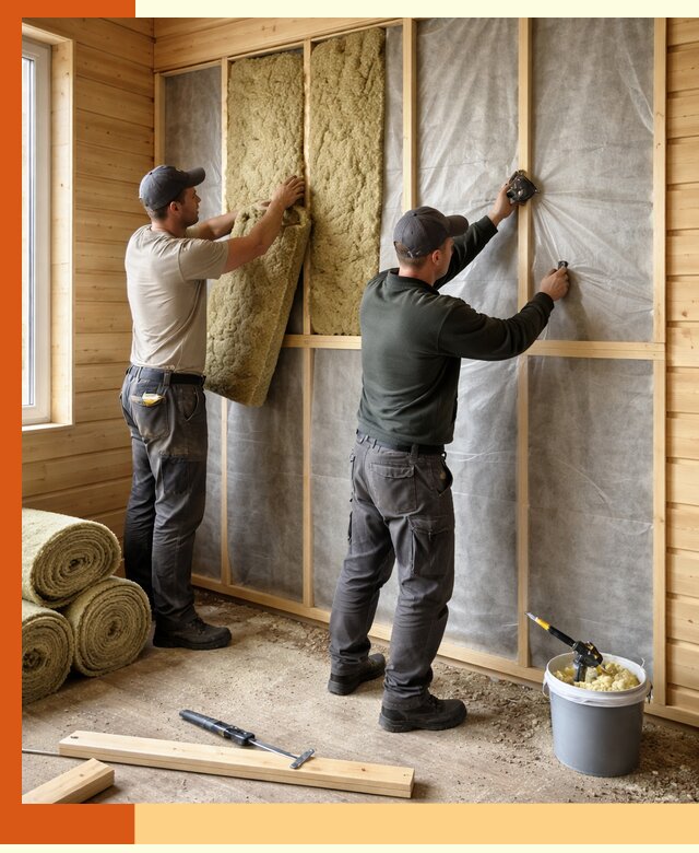 Утепление дома из минибруса в Невинномысске: комплексные теплоизоляционные работы