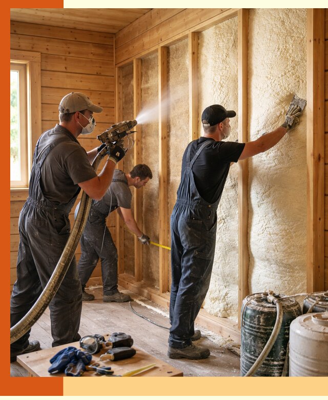 Утепление бани пенополиуретаном (ППУ) в Невинномысске