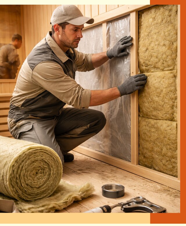 Утепление сауны изнутри в Невинномысске от 6649 руб. за м2 | ППУ, под ключ — ТепломастерНвн