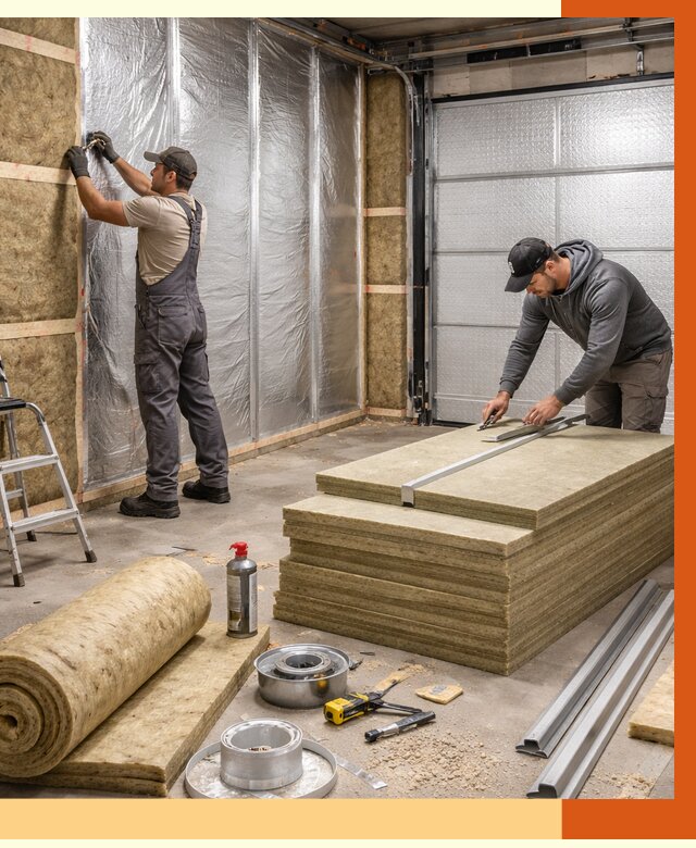 Утепление гаража в Невинномысске от 4603 руб/м2 — комплексное утепление ворот и стен | ТепломастерНвн