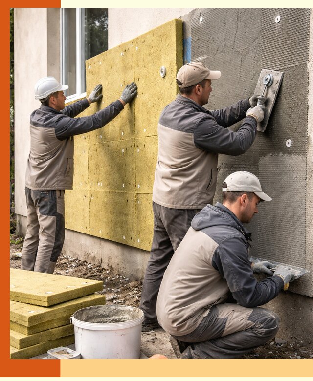 Утепление фасада под штукатурку в Невинномысске — энергоэффективная технология