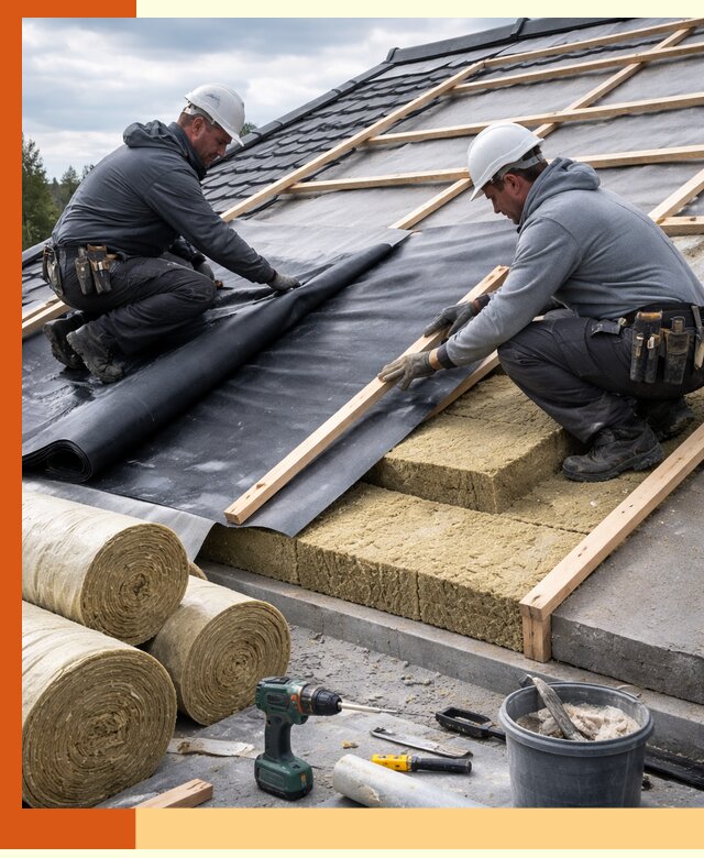Утепление крыши снаружи в Невинномысске: профессиональная теплоизоляция