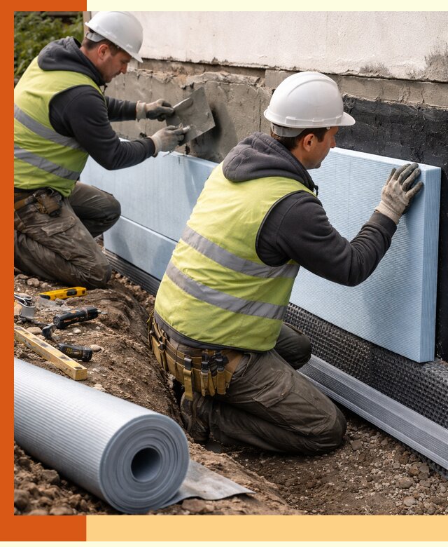 Утепление фундамента снаружи в Невинномысске — профессиональная теплоизоляция