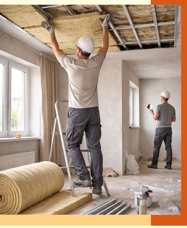 Утепление потолка в частном доме в Невинномысске от 972 руб./м² — работы под ключ | ТепломастерНвн