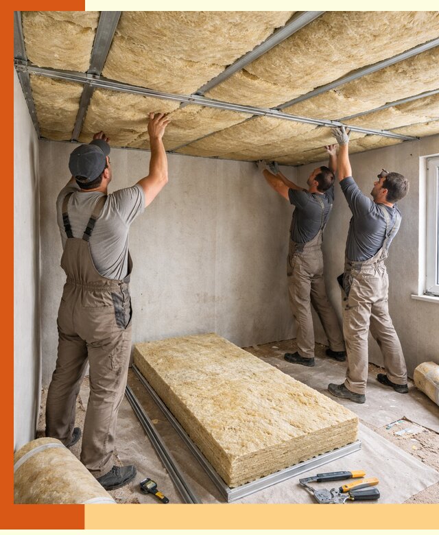 Утепление потолка в Невинномысске — тепло и без сквозняков