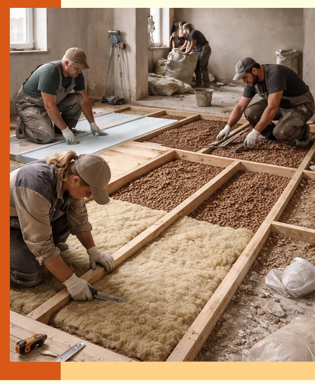 Утепление перекрытий жилых и промышленных зданий в Невинномысске