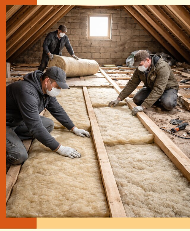 Утепление чердака в Невинномысске — профессиональная теплоизоляция кровли