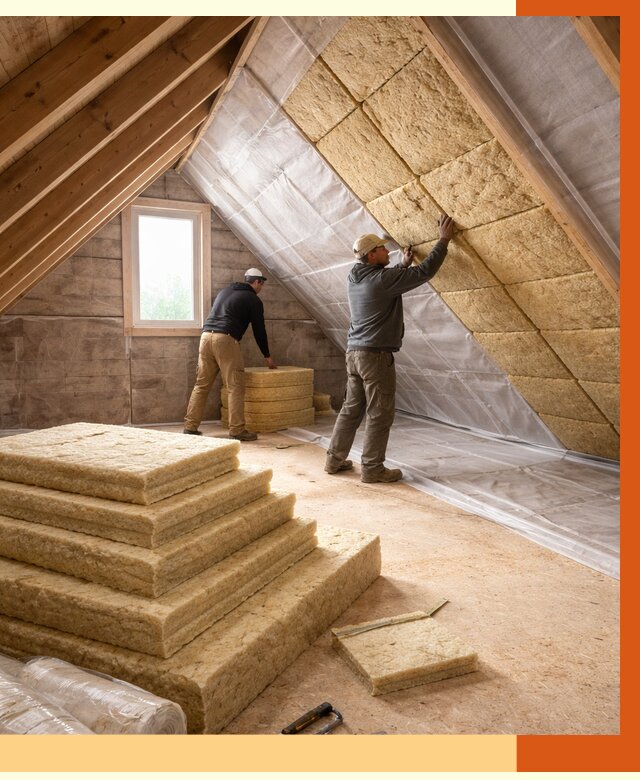 Утепление мансарды в Невинномысске от 2557 руб/м2 — комплексно и под ключ | ТепломастерНвн