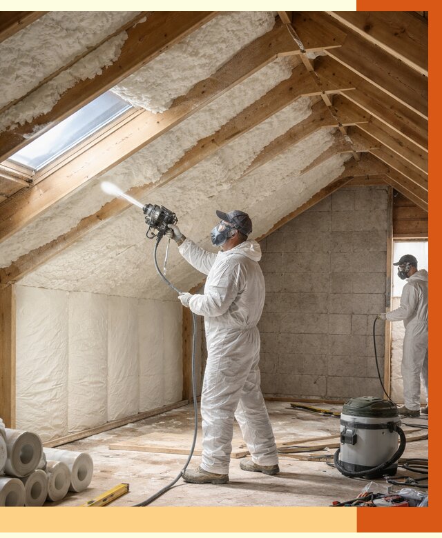 Утепление мансарды ППУ в Невинномысске от 2813 руб./м² — заказать под ключ | ТепломастерНвн