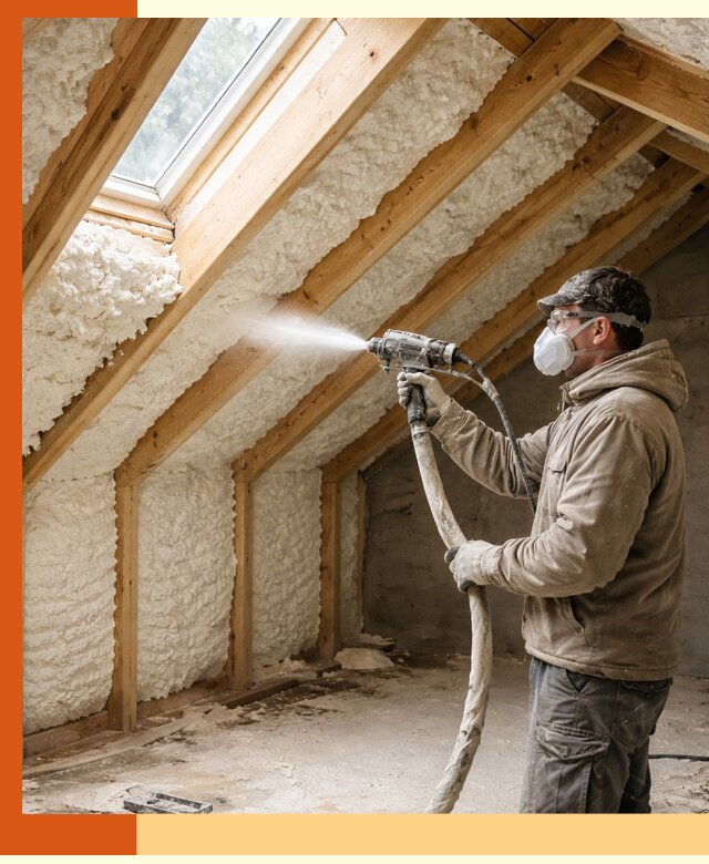 Утепление мансарды ППУ в Невинномысске быстро и надежно