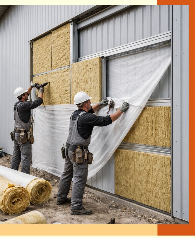 Утепление металлического склада в Невинномысске от 4603 руб/м2 — комплексное утепление под ключ | ТепломастерНвн