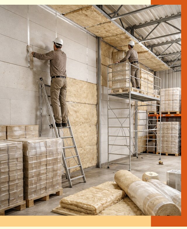 Утепление склада готовой продукции в Невинномысске от 1995 руб./м2 — комплексно | ТепломастерНвн