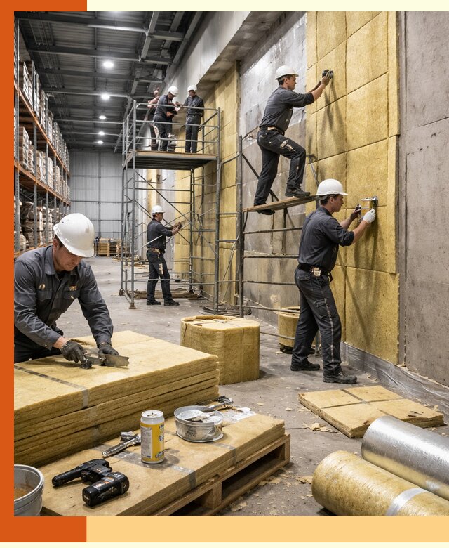 Утепление логистического центра в Невинномысске качественно и экономично