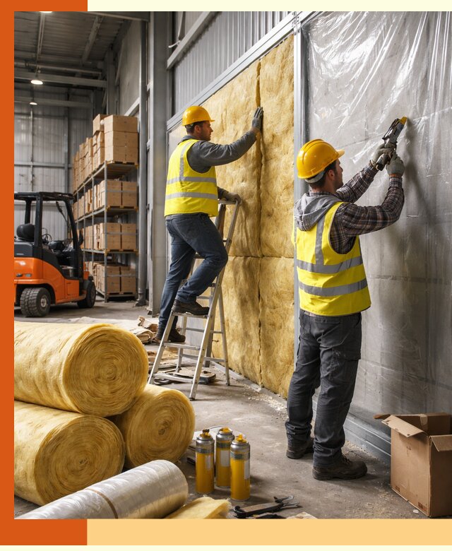 Утепление склада с техникой в Невинномысске под ключ