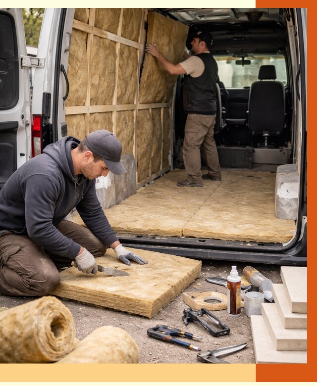 Утепление кемпера в Невинномысске под ключ от 12275 руб. — профессионально | ТепломастерНвн