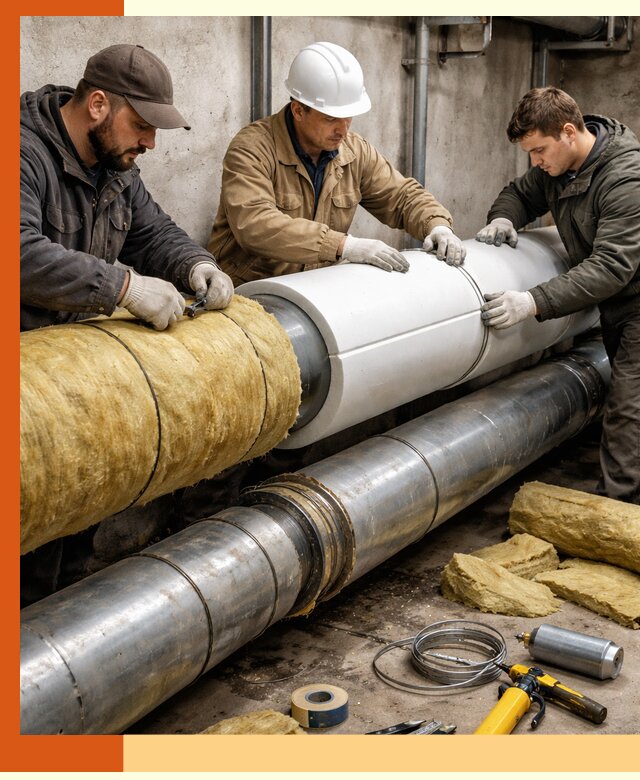 Утепление трубопровода в Невинномысске с гарантией энергоэффективности