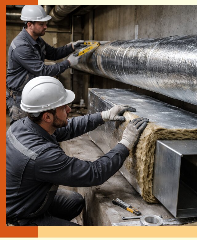 Профессиональное утепление воздуховодов и теплоизоляция в Невинномысске