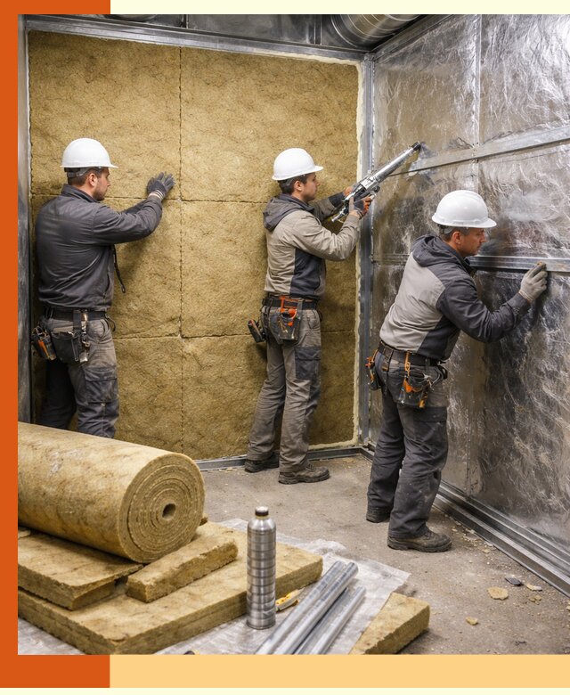 Утепление венткамеры в Невинномысске — качественная теплоизоляция и шумопоглощение