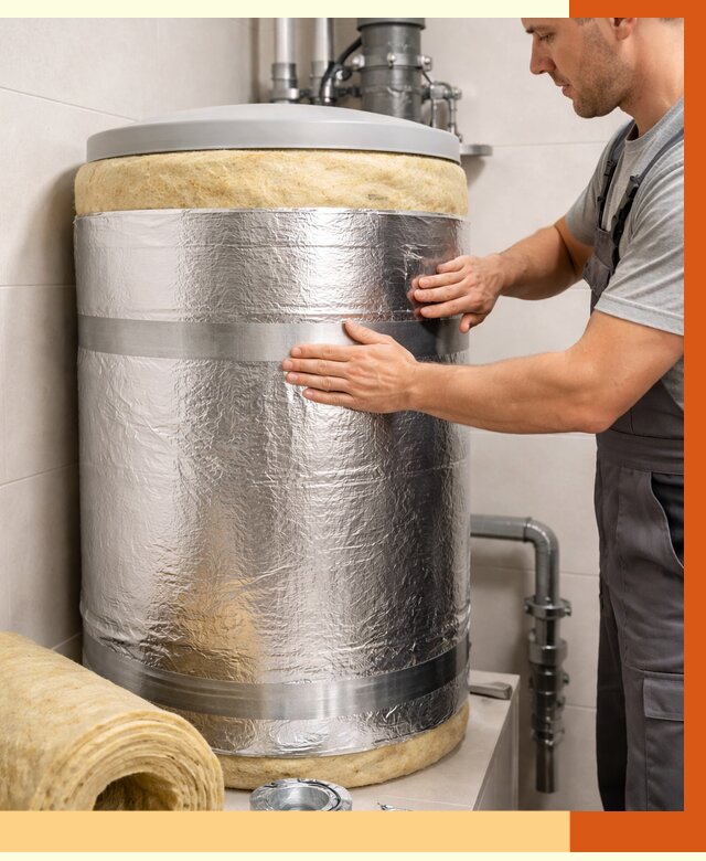 Утепление бойлера в Невинномысске от 4603 руб. под ключ | Утепление ППУ | ТепломастерНвн