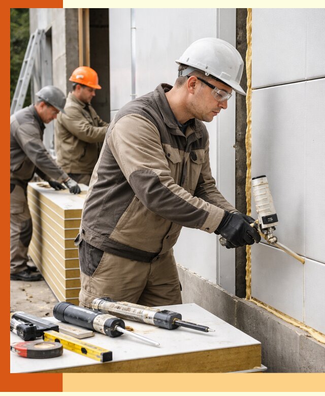 Утепление сэндвич-панелей пенополиуретаном в Невинномысске