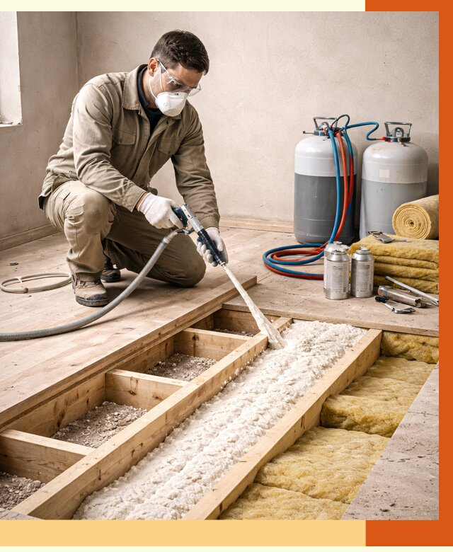 Заполнение полостей межэтажного перекрытия в Невинномысске от 4296 руб. | ТепломастерНвн