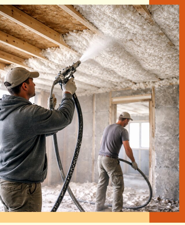 Утепление пеноизолом в Невинномысске от 1637 руб./м2 под ключ | ТепломастерНвн