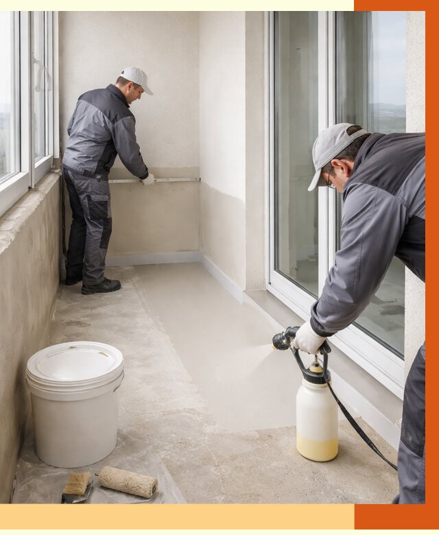 Утепление балкона жидкой теплоизоляцией в Невинномысске от 5882 руб./м2 | ТепломастерНвн