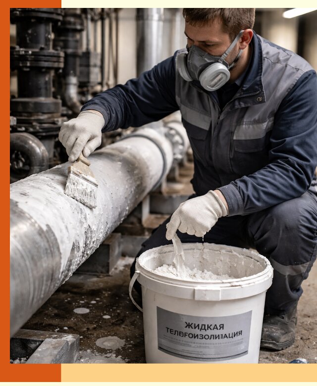 Утепление оборудования жидкой теплоизоляцией в Невинномысске