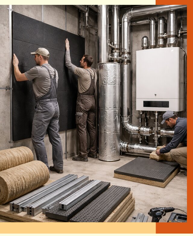 Шумоизоляция котельной в Невинномысске от 6649 руб. под ключ | Профессиональная звукоизоляция — ТепломастерНвн