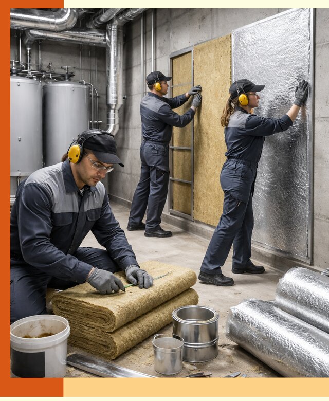 Шумоизоляция котельной в Невинномысске: профессиональный монтаж и материалы