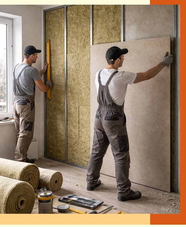 Шумоизоляция стен в Невинномысске от 4603 руб/м2 — звукоизоляция стен под ключ | ТепломастерНвн