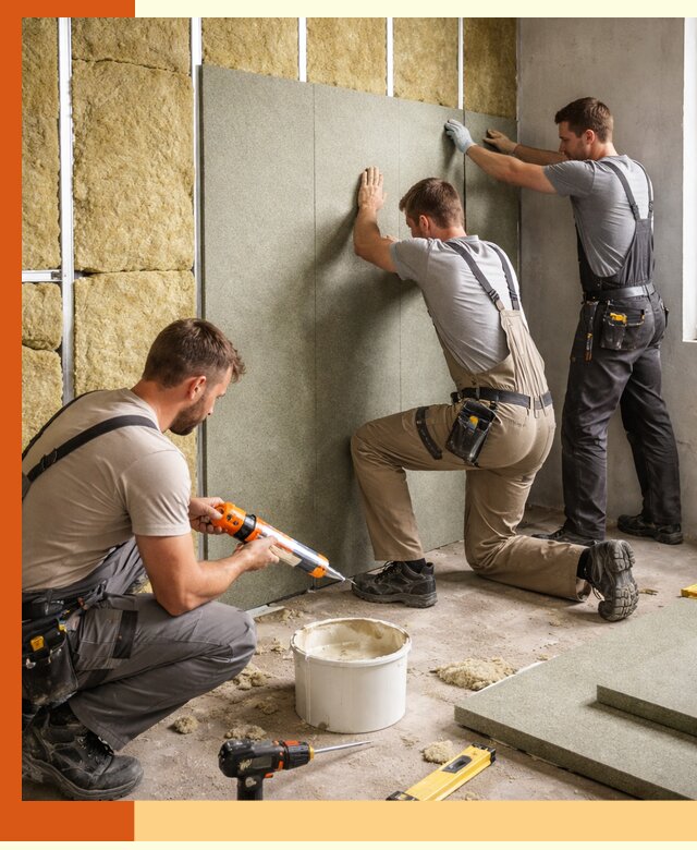 Профессиональная шумоизоляция стен в Невинномысске для квартир и домов