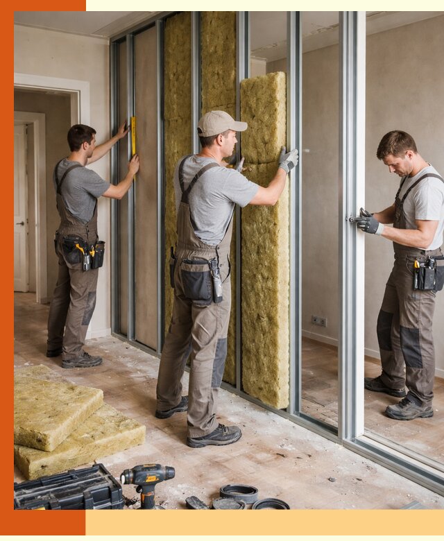 Шумоизоляция межкомнатных перегородок в Невинномысске эффективно и надёжно