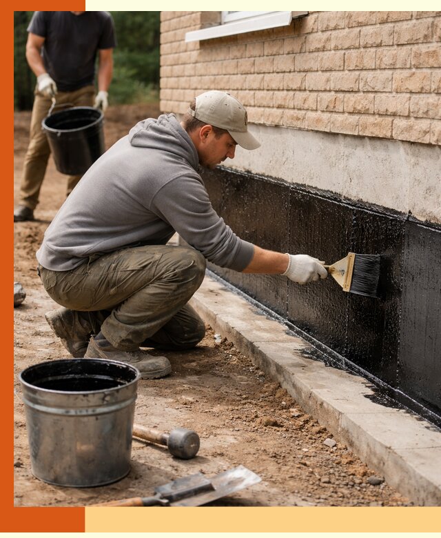 Гидроизоляция цоколя домов и зданий в Невинномысске эффективными методами