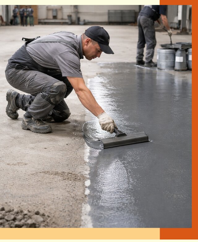 Гидроизоляция промышленного пола в Невинномысске от 1227 руб./м2 — ТепломастерНвн специалисты под ключ