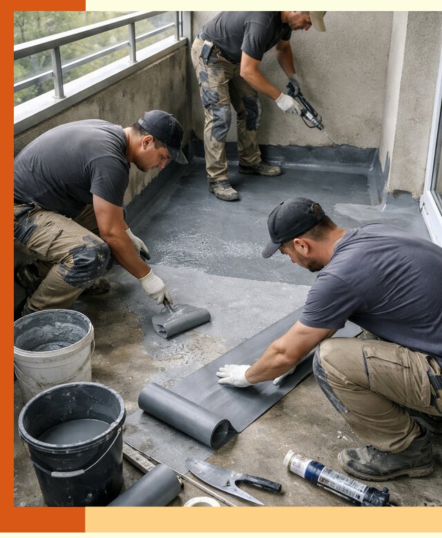 Гидроизоляция балкона в Невинномысске: надежная защита от протечек