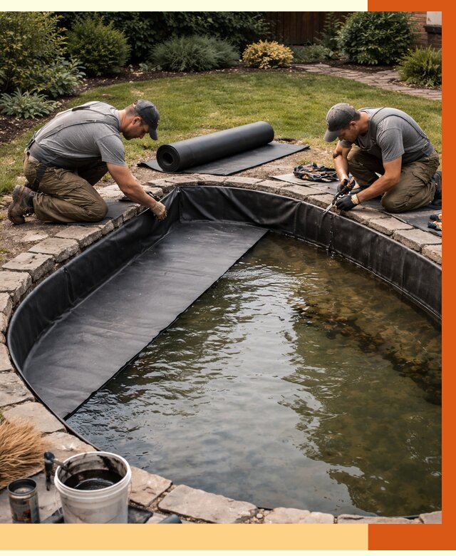 Гидроизоляция пруда в Невинномысске от 15344 руб. под ключ | ТепломастерНвн профессионально