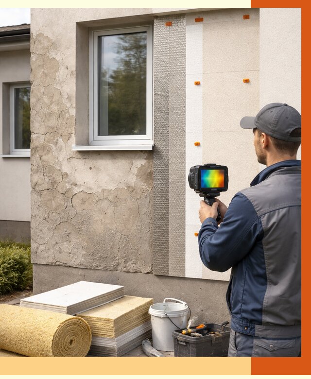 Тепловизионное обследование фасада в Невинномысске от 4603 руб. под ключ | ТепломастерНвн