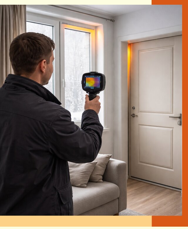 Тепловизионное обследование окон и дверей в Невинномысске от 4603 руб. | ТепломастерНвн