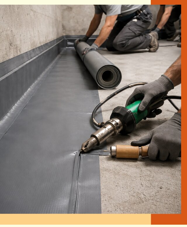 Монтаж гидроизоляционной мембраны в Невинномысске от 1018 руб/м2 | ТепломастерНвн