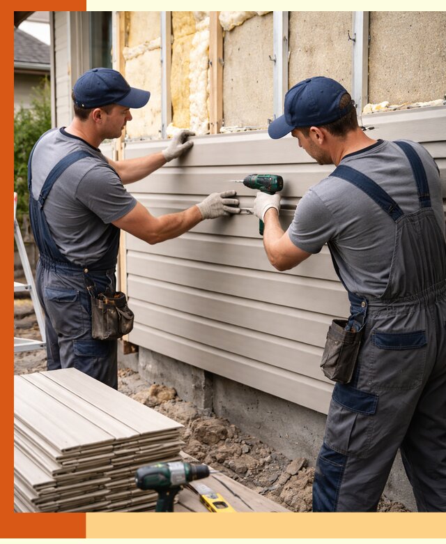 Монтаж сайдинга после утепления в Невинномысске качественно и надежно